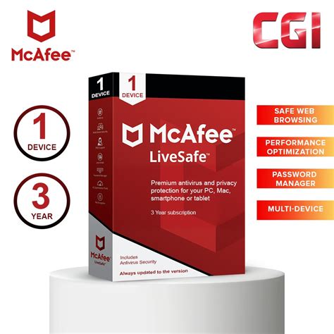 mcafee livesafe internet security.